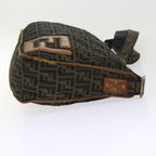 FENDI Zucca Canvas Shoulder Bag Nylon Brown53796
