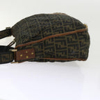 FENDI Zucca Canvas Shoulder Bag Nylon Brown53796