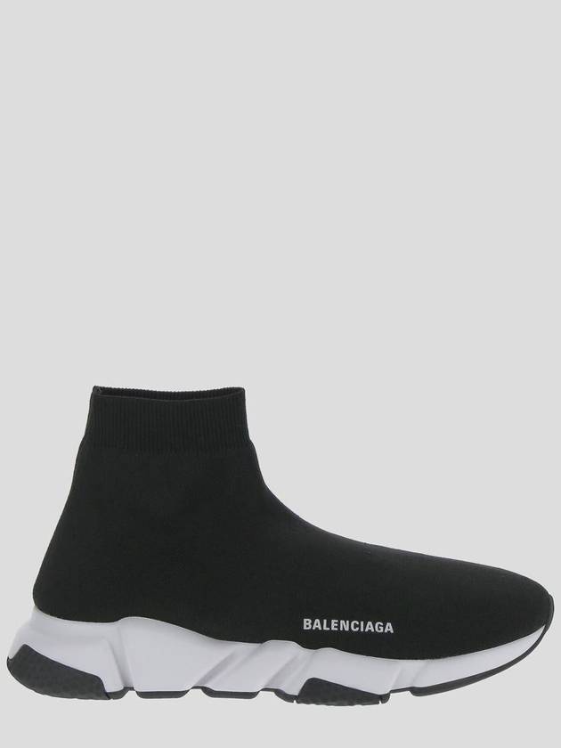 Balenciaga Speed Trainer  High Top Sneakers Black White