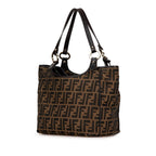Fendi Zucca Canvas Leather Handbag 8BH156