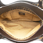 Fendi Zucca Canvas Leather Handbag 8BH156