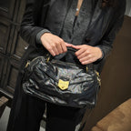 Yves Saint Laurent Black Patent Leather Bag TWS