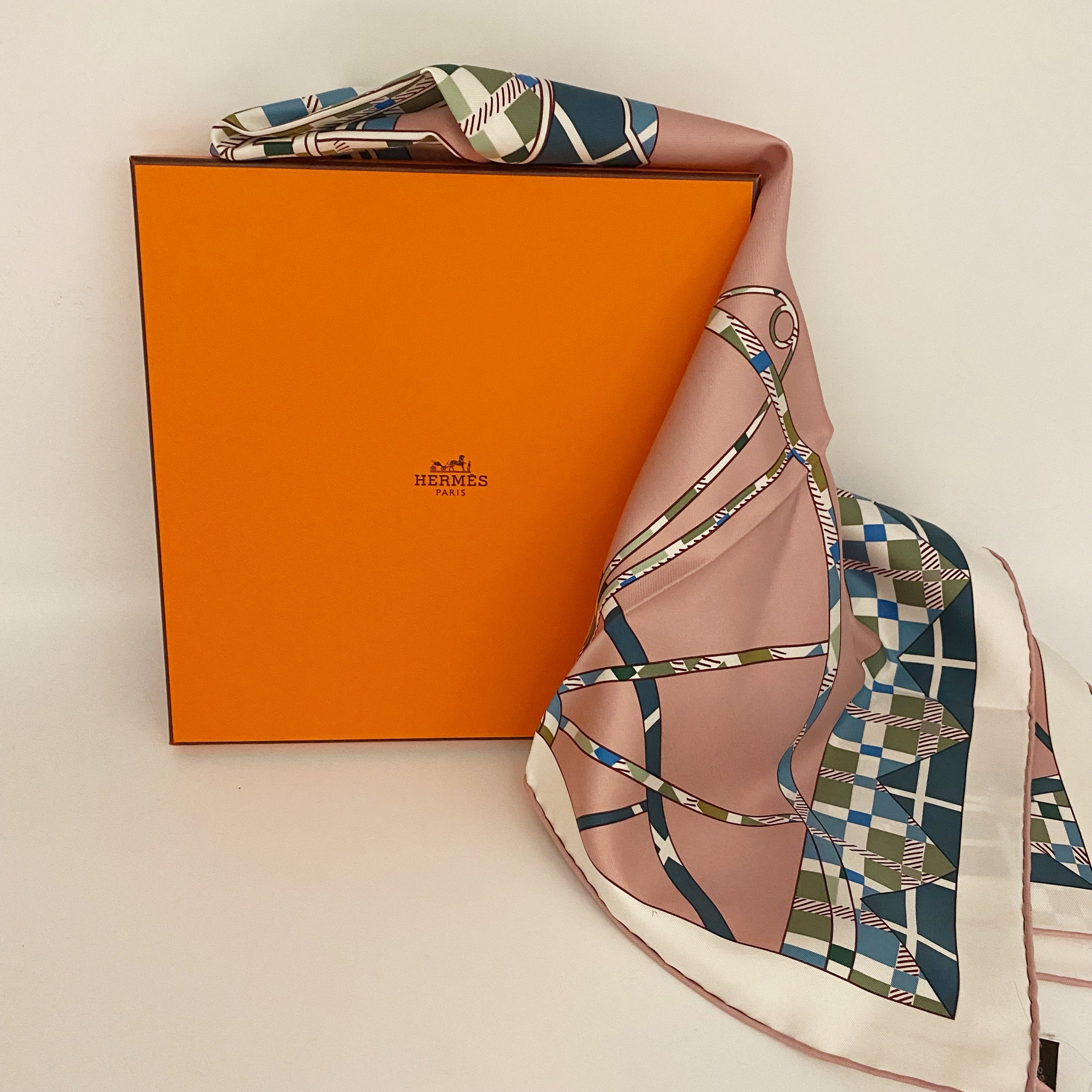 Hermes silk scarf