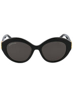 Balenciaga round frame logo sunglasses