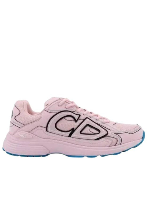B30 CD Logo Patch Technical Fabric Low Top Sneakers Pink Dior