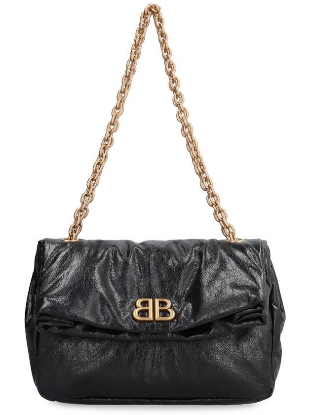 Balenciaga Monaco Small Chain Shoulder Bag Black