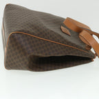 CELINE Macadam Canvas Shoulder Bag PVC Leather Brown  54112