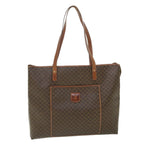 CELINE Macadam Canvas Shoulder Bag PVC Leather Brown  54121