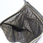 FENDI Zucca Canvas Pouch Black Brown54125