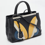Fendi Black Leather Monster Petite Sac 2Jours Tote