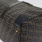FENDI Zucca Canvas Boston Bag 2way Black Brown54154