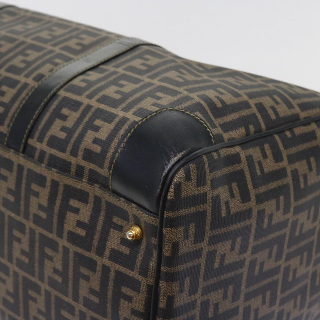 FENDI Zucca Canvas Boston Bag 2way Black Brown54154