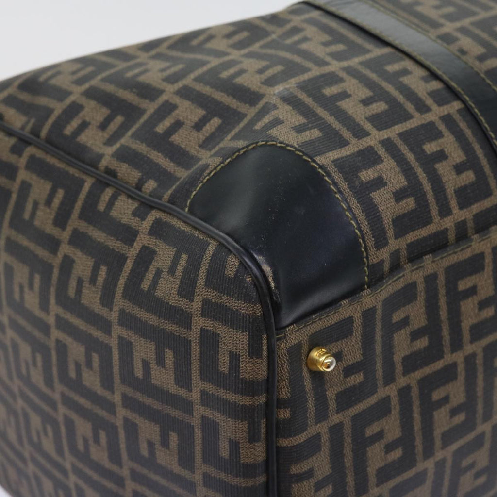 FENDI Zucca Canvas Boston Bag 2way Black Brown54154