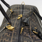 FENDI Zucca Canvas Boston Bag 2way Black Brown54154