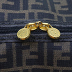 FENDI Zucca Canvas Boston Bag 2way Black Brown54154