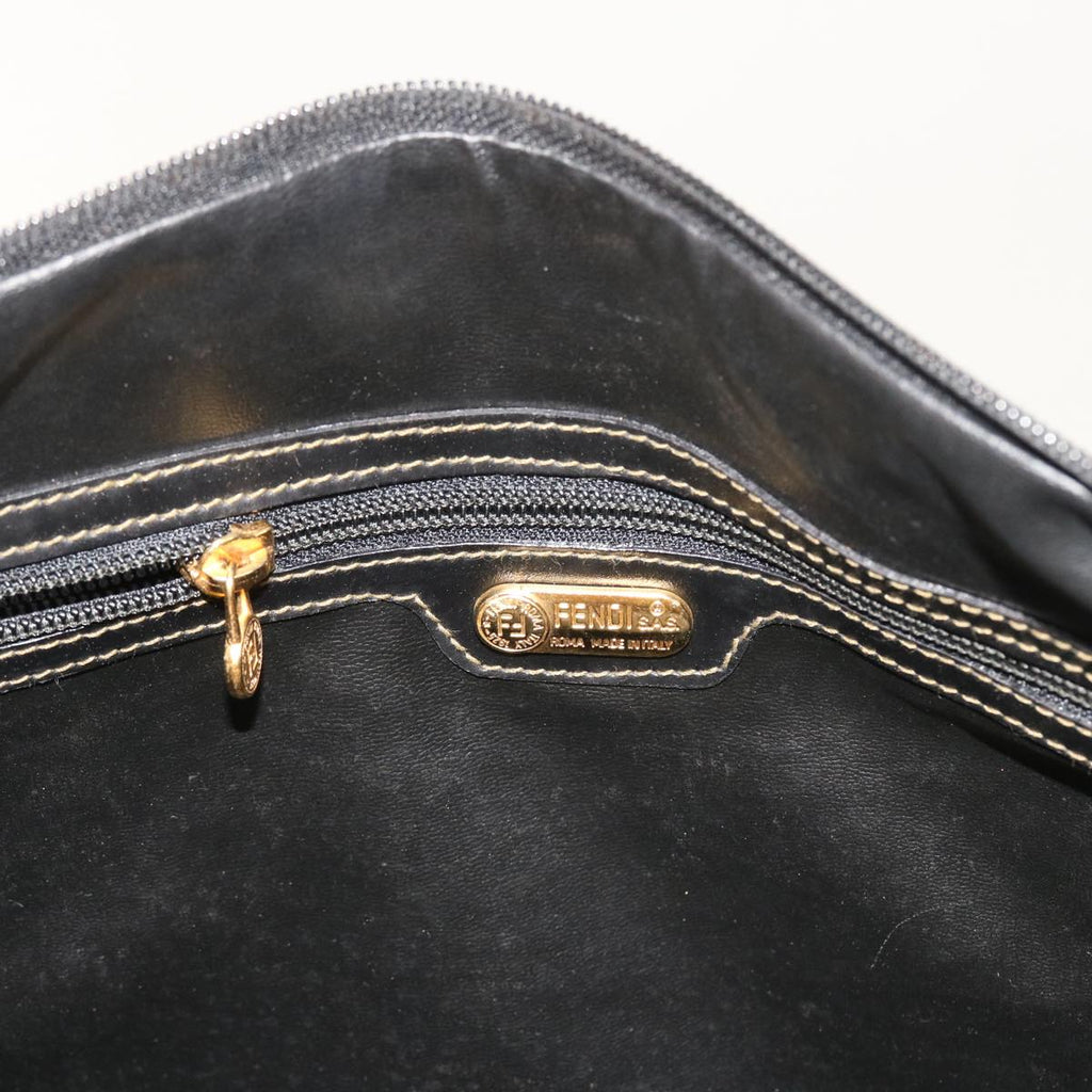 FENDI Zucca Canvas Boston Bag 2way Black Brown54154