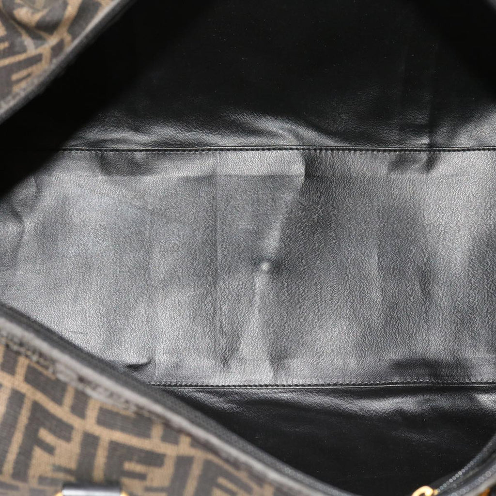 FENDI Zucca Canvas Boston Bag 2way Black Brown54154