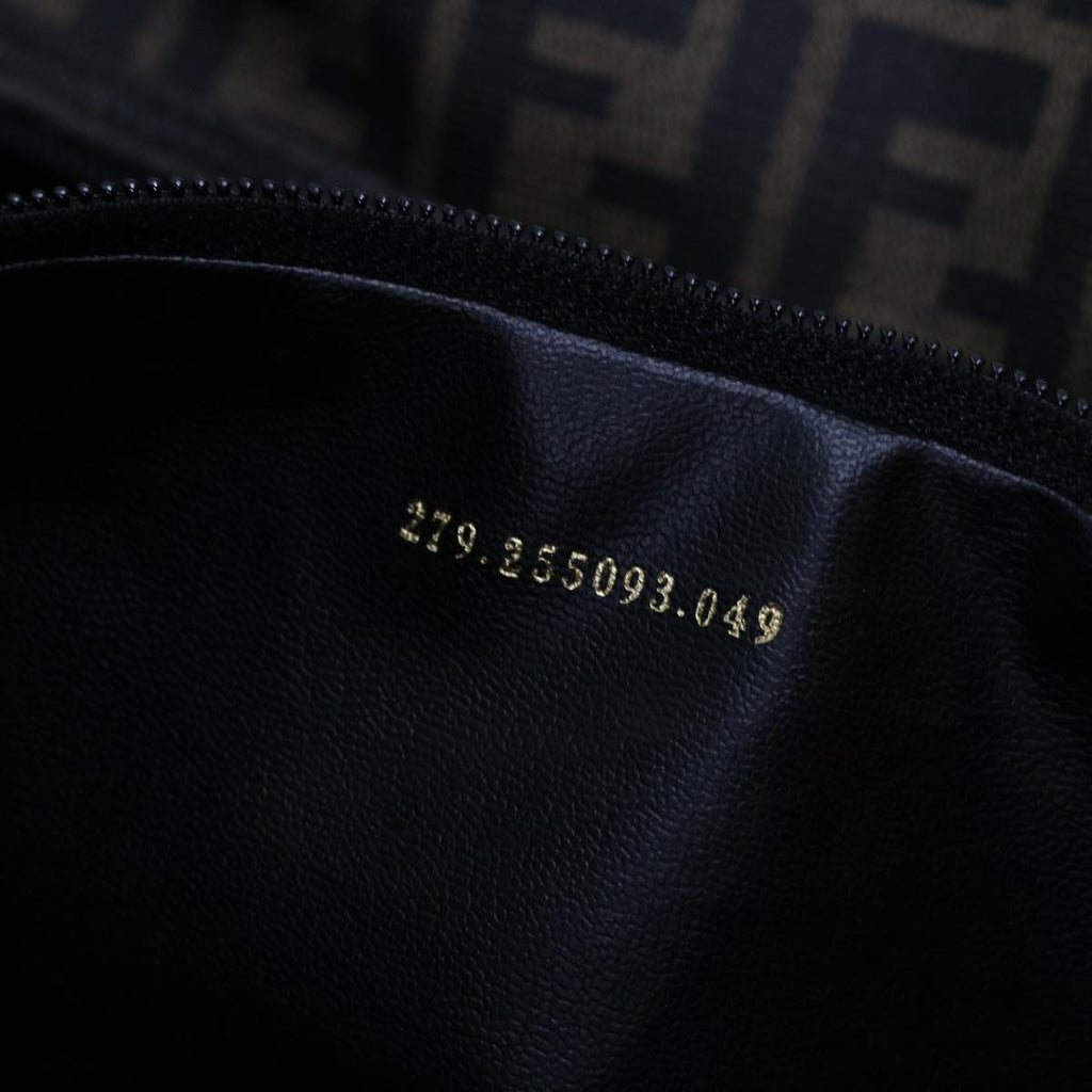 FENDI Zucca Canvas Boston Bag 2way Black Brown54154