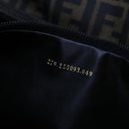 FENDI Zucca Canvas Boston Bag 2way Black Brown54154