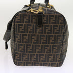 FENDI Zucca Canvas Boston Bag 2way Black Brown54154