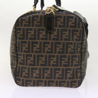 FENDI Zucca Canvas Boston Bag 2way Black Brown54154