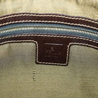 FENDI Zucca Canvas Mamma Baguette Shoulder Bag Black Brown54169