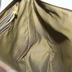 FENDI Zucca Canvas Mamma Baguette Shoulder Bag Black Brown54169