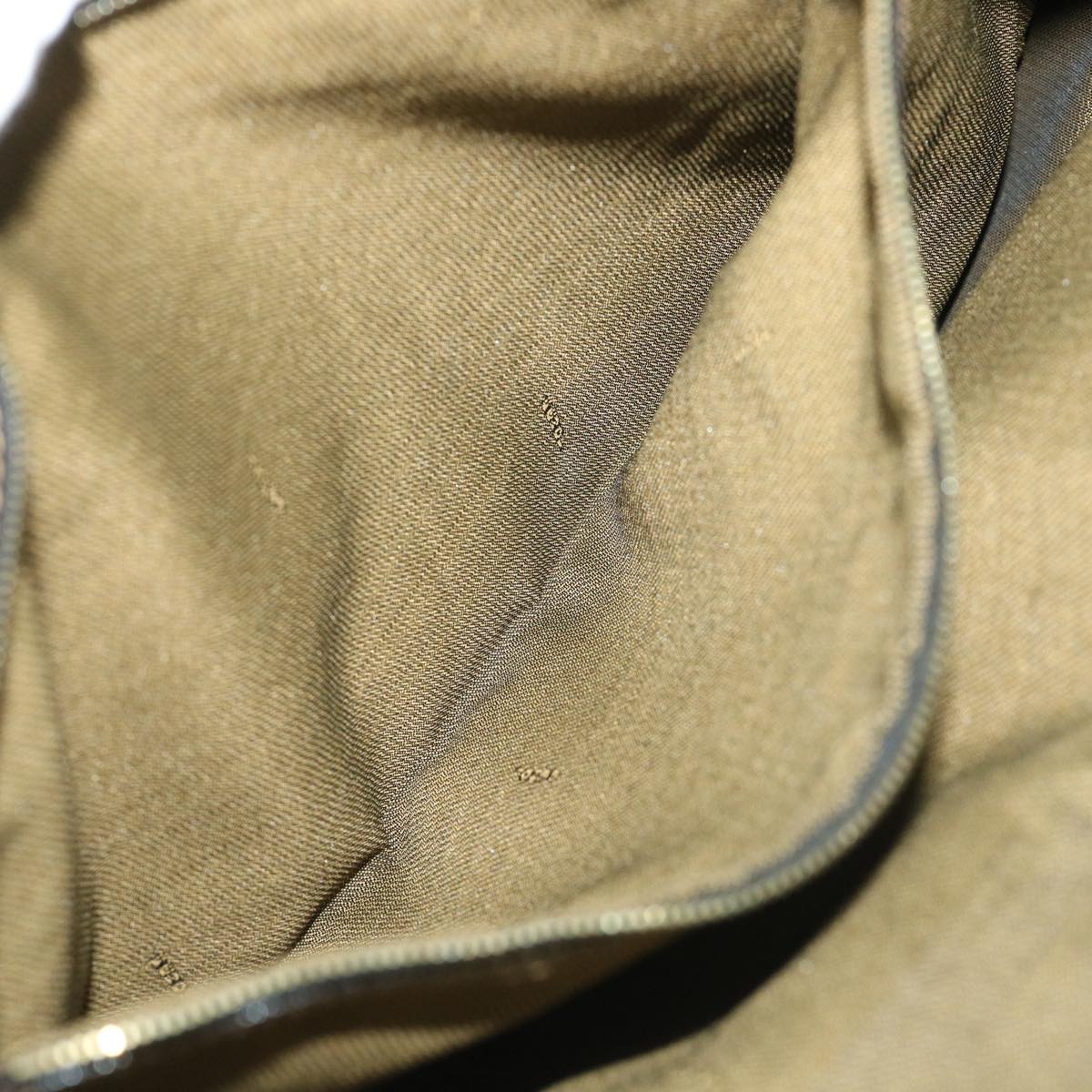 FENDI Zucca Canvas Mamma Baguette Shoulder Bag Black Brown54169