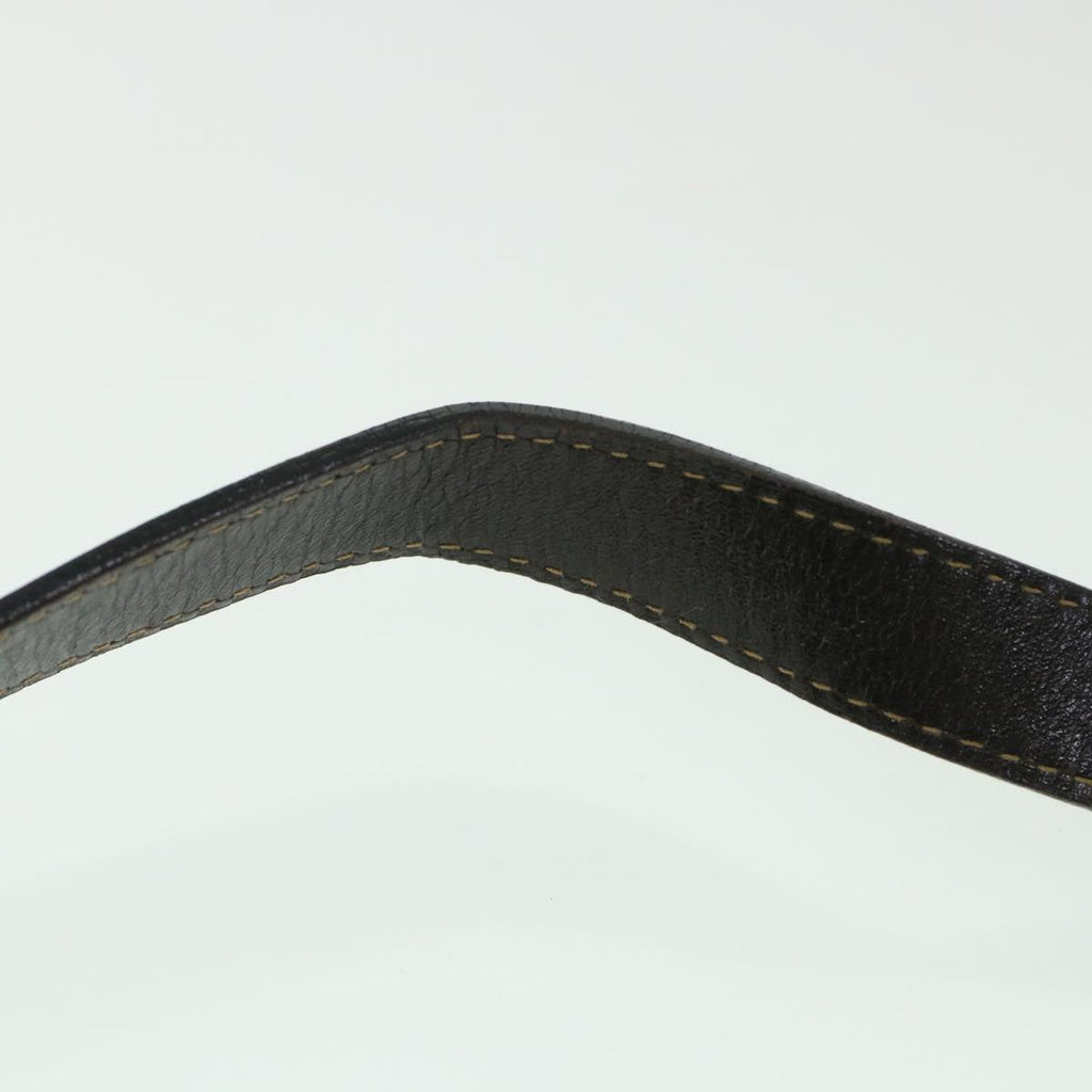 FENDI Zucca Canvas Mamma Baguette Shoulder Bag Black Brown54169