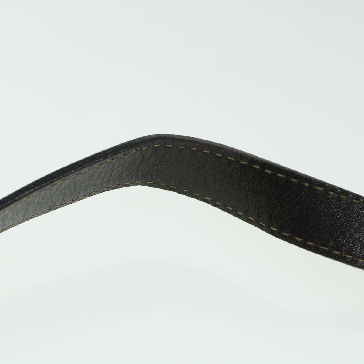 FENDI Zucca Canvas Mamma Baguette Shoulder Bag Black Brown54169