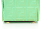 Fendi Green Logo Embossed Sunshine Shopper Handbag