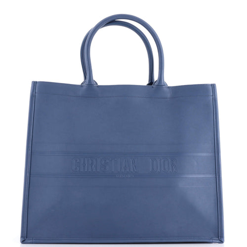 Dior Book Tote Embossed Leather Large
