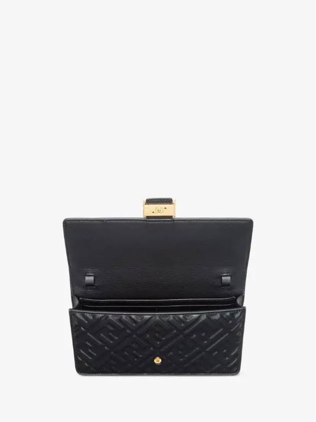Fendi FF Baguette Nappa Leather Long Wallet Black