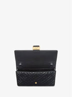 Fendi FF Baguette Nappa Leather Long Wallet Black