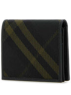 Burberry Check Zip Coin Pocket Card Wallet Shadow