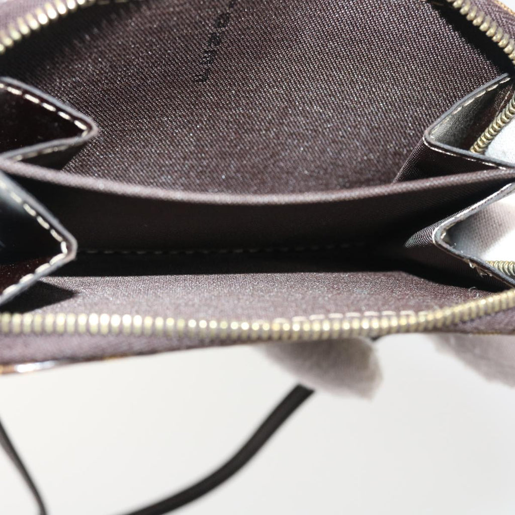 FENDI Zucchino Canvas Shoulder Wallet Enamel Brown54463