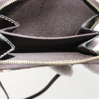 FENDI Zucchino Canvas Shoulder Wallet Enamel Brown54463