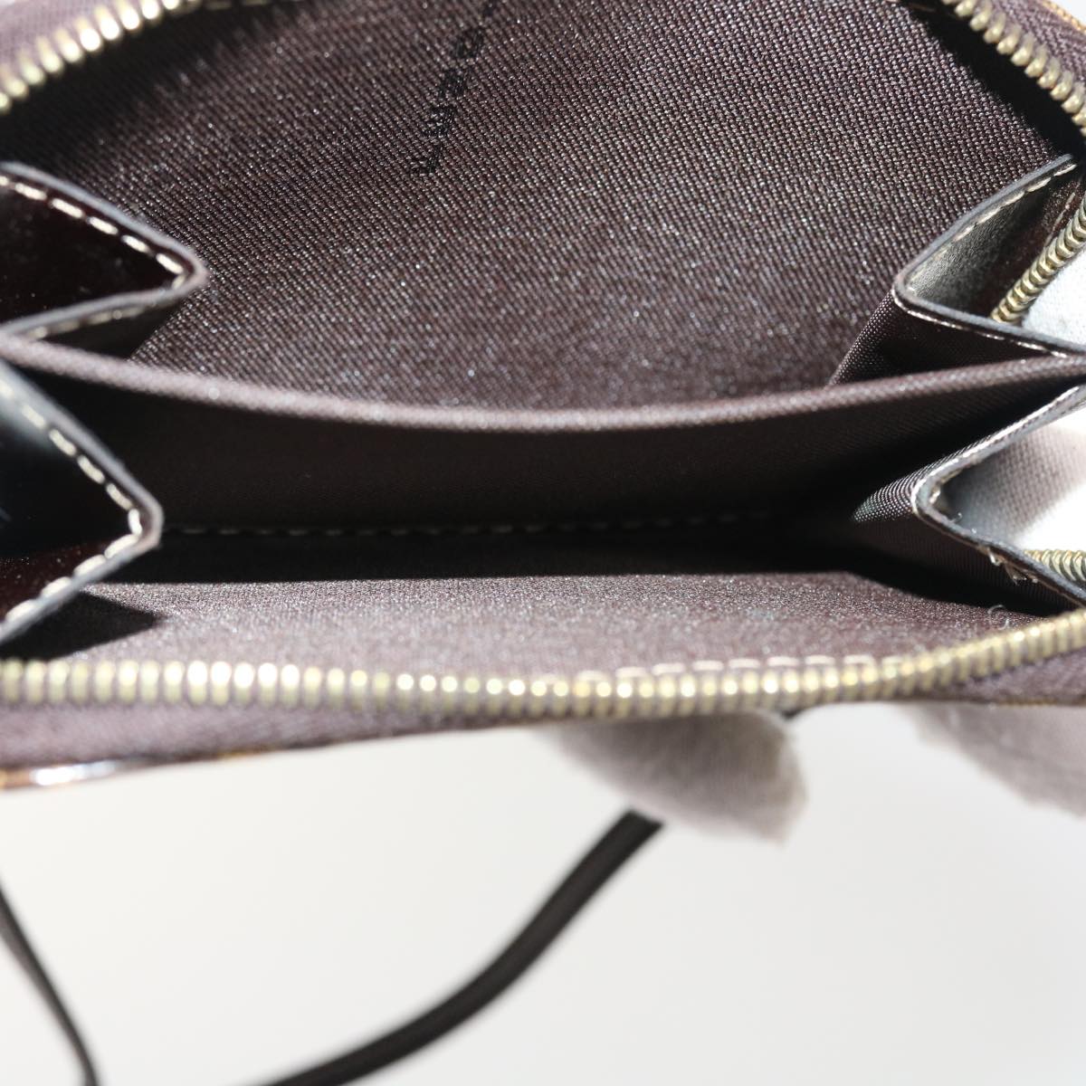 FENDI Zucchino Canvas Shoulder Wallet Enamel Brown54463