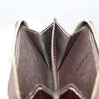 FENDI Zucchino Canvas Shoulder Wallet Enamel Brown54463