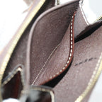 FENDI Zucchino Canvas Shoulder Wallet Enamel Brown54463