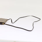 FENDI Zucchino Canvas Shoulder Wallet Enamel Brown54463