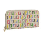 FENDI Zucchino Canvas Long Wallet Multicolor54465