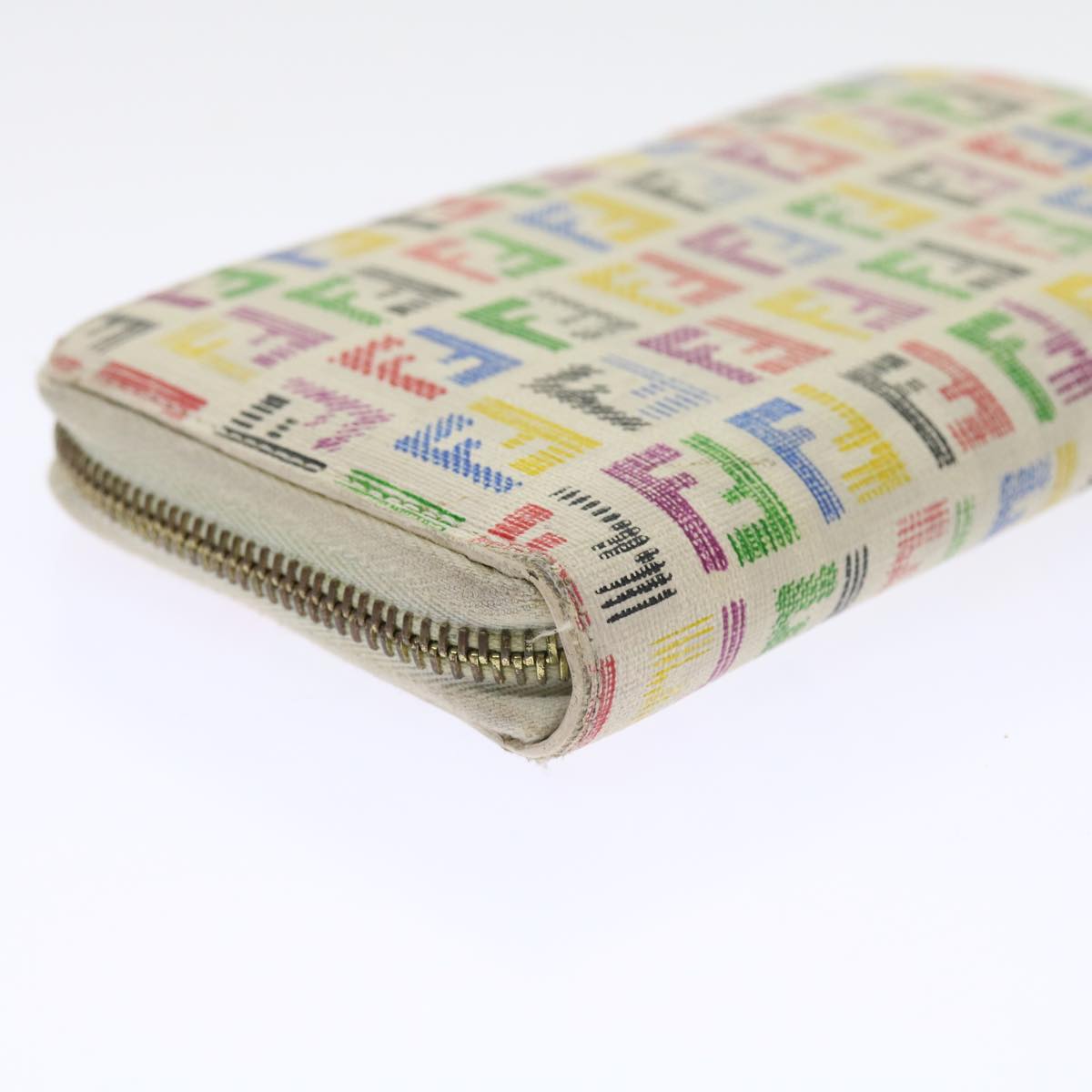 FENDI Zucchino Canvas Long Wallet Multicolor54465