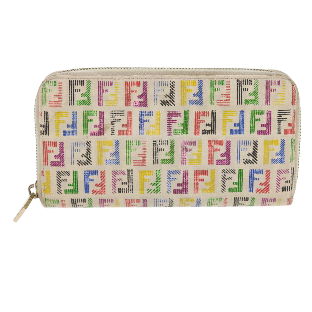 FENDI Zucchino Canvas Long Wallet Multicolor54465