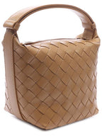Bottega Veneta Candy Wallis Shoulder Bag Dark Plaline