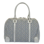 CELINE C Macadam Canvas Hand Bag Light Blue  54505