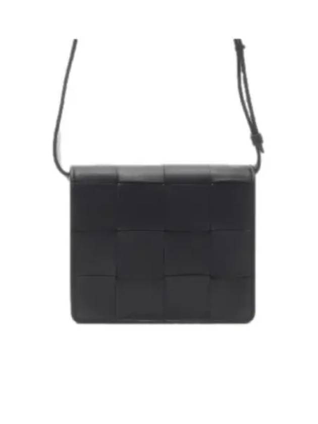 Bottega Veneta Intrecciato Small Cassette Cross Bag Black