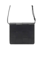 Bottega Veneta Intrecciato Small Cassette Cross Bag Black