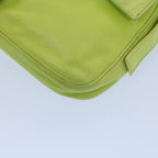 FENDI Mamma bucket Shoulder Bag Leather Green 2318 26424 00854704