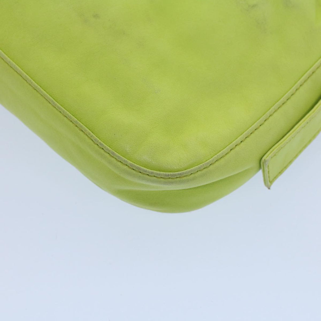 FENDI Mamma bucket Shoulder Bag Leather Green 2318 26424 00854704